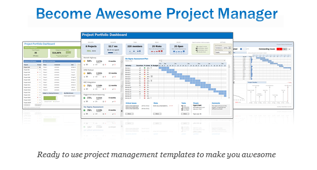 project management excel templates download - torrent